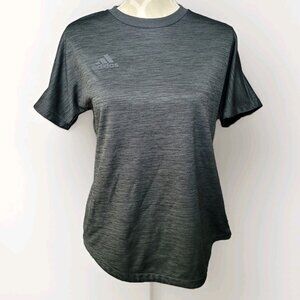 Adidas Climalite Dark Gray Black T-shirt Top Womens Medium